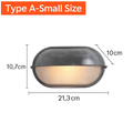 Applique murale LED retro esterna E27 industriale Vintage IP65 impermeabile in vetro