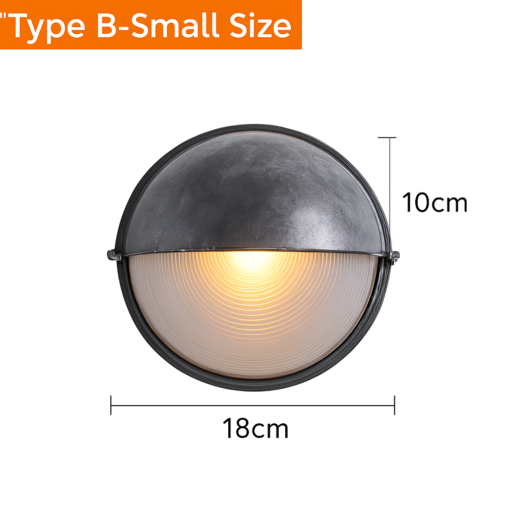 Applique murale LED retro esterna E27 industriale Vintage IP65 impermeabile in vetro
