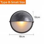 Applique murale LED retro esterna E27 industriale Vintage IP65 impermeabile in vetro
