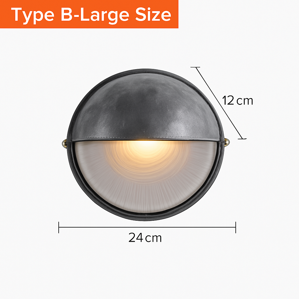 Applique murale LED retro esterna E27 industriale Vintage IP65 impermeabile in vetro