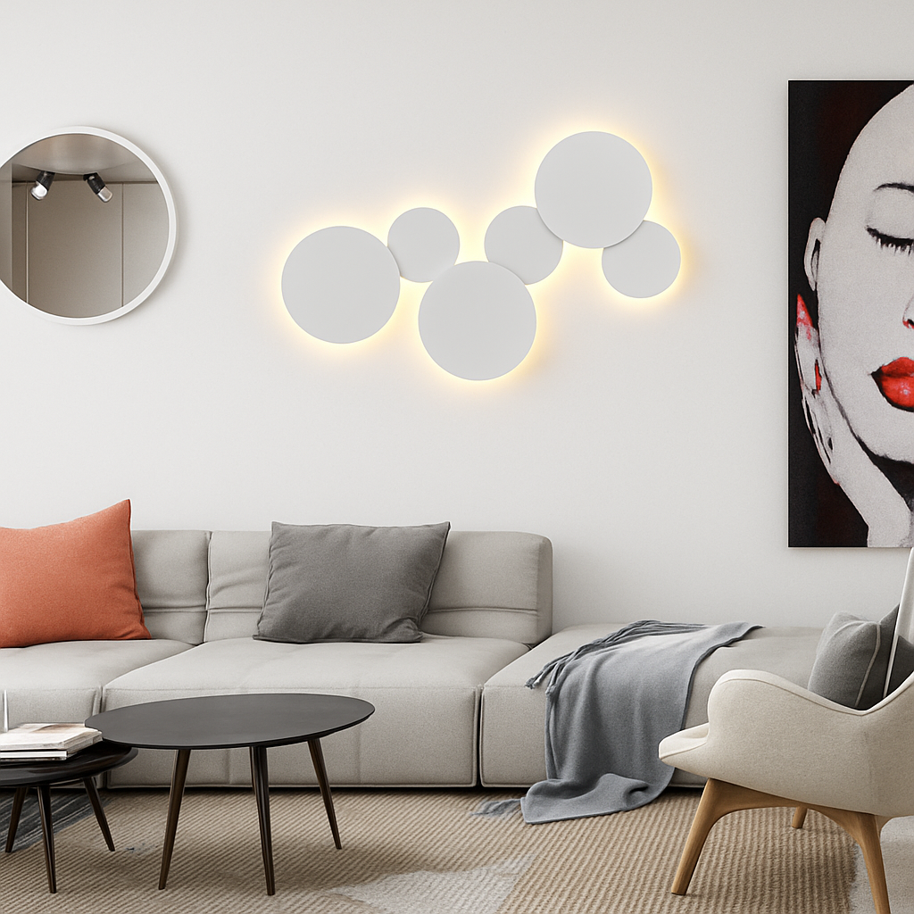Applique murale LED rotonda Eclipse (singola)