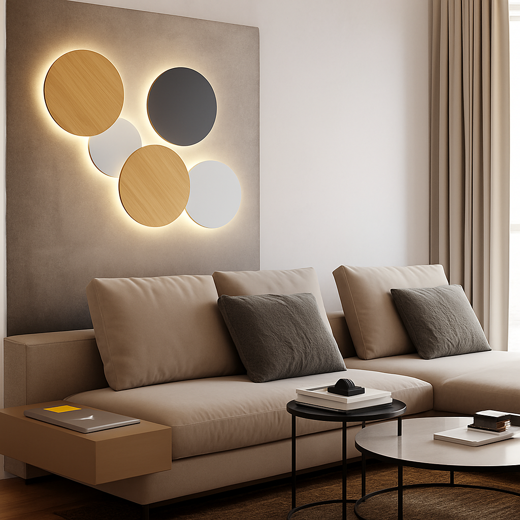 Applique murale LED rotonda Eclipse (singola)