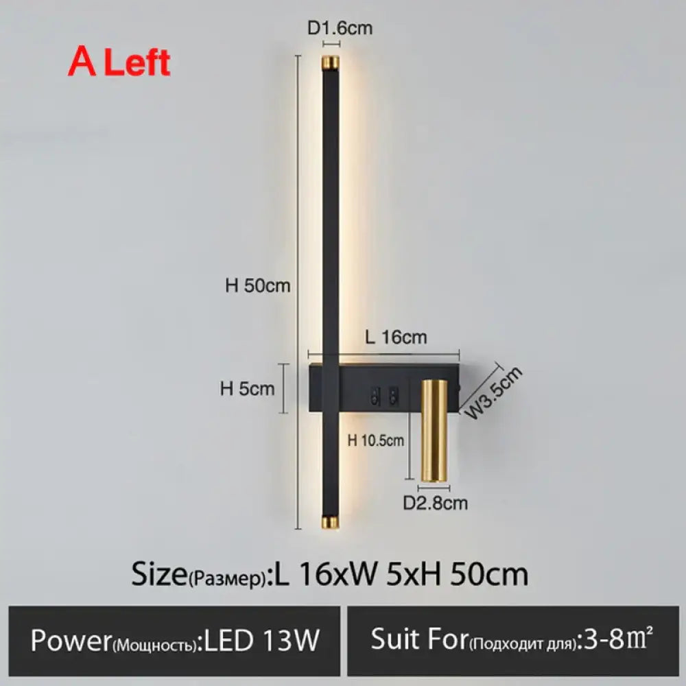 Applique murale Led scandinava elegante design
