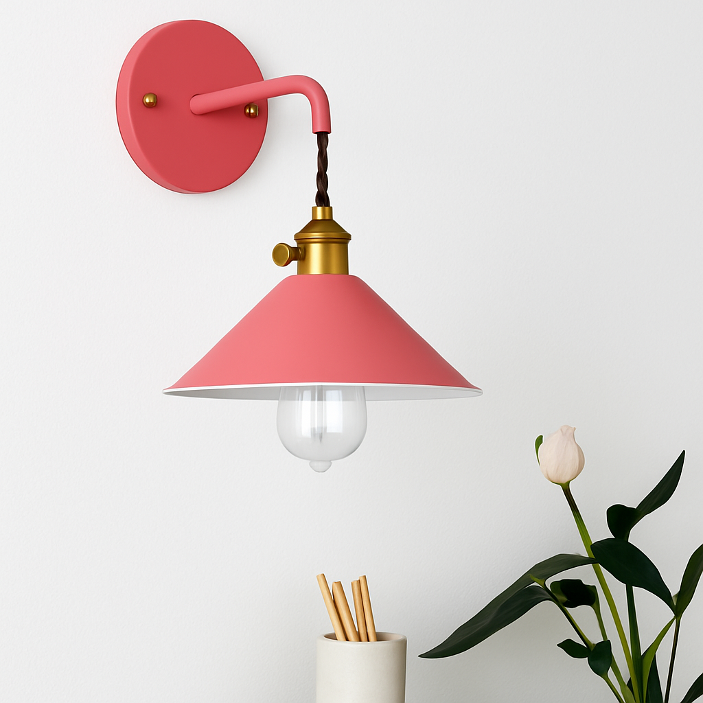 Applique murale LED Vintage Plated di colori