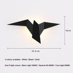 Applique murale moderna LED uccello stile origami Naila