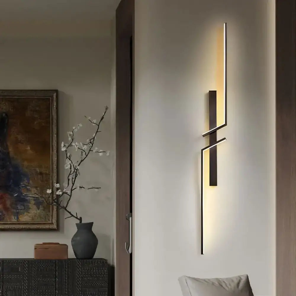 Applique Murale Nera Design per Scala