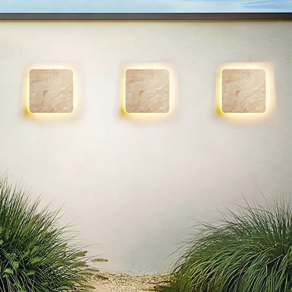 Applique murale in pietra naturale Illuminazione esterna design elegante