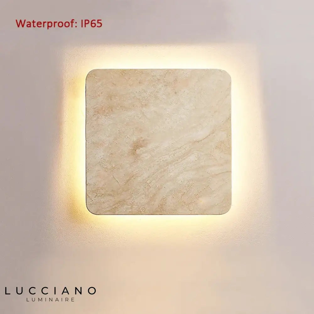 Applique murale in pietra naturale Illuminazione esterna design elegante