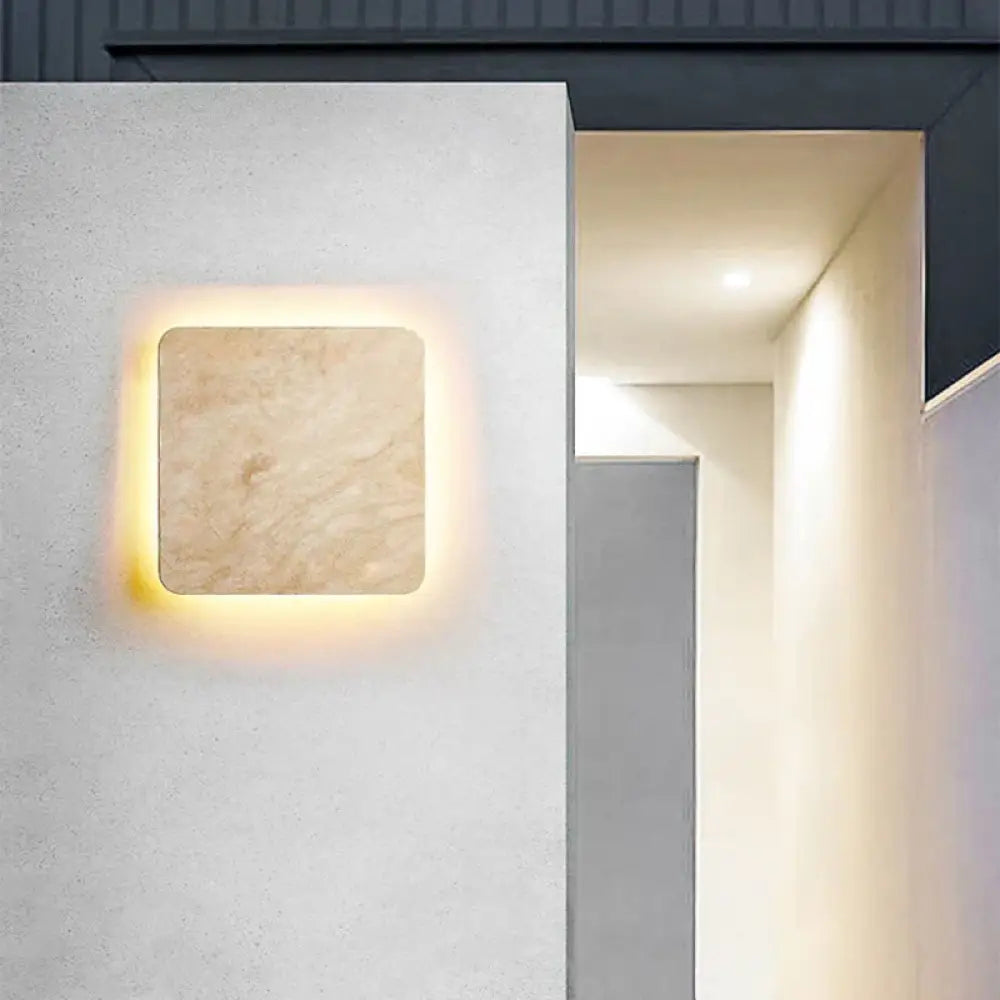 Applique murale in pietra naturale Illuminazione esterna design elegante