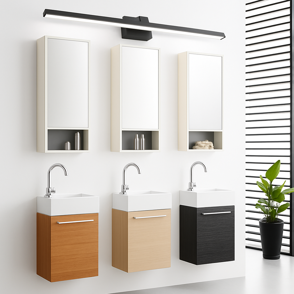 Applique murale per specchio bagno barra in alluminio