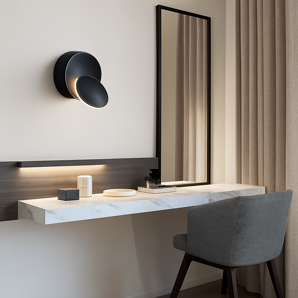 Applique murale rotonda design regolabile Degree