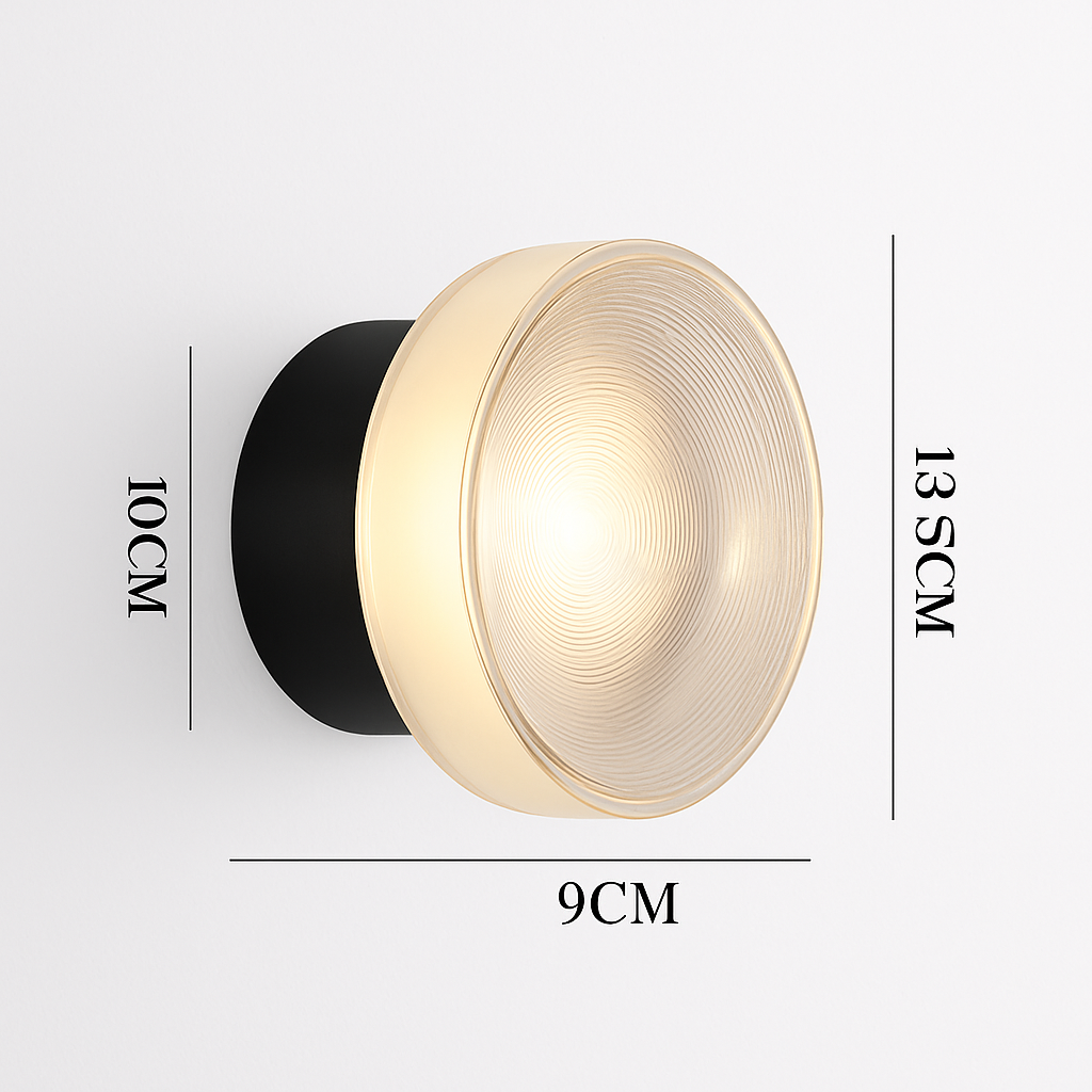 Applique murale rotonda moderna LED soggiorno corridoio camera da letto bagno decorazione per la casa illuminazione interna