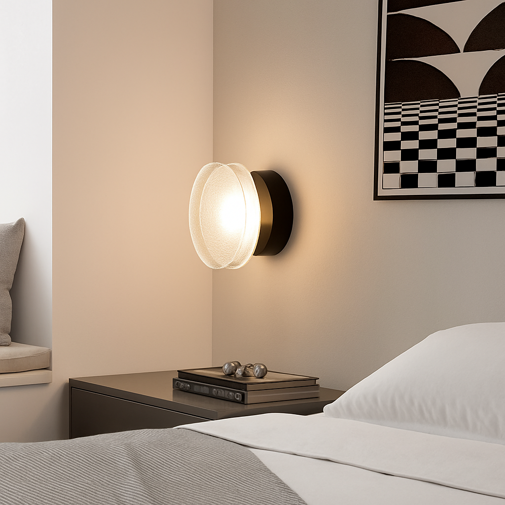 Applique murale rotonda moderna LED soggiorno corridoio camera da letto bagno decorazione per la casa illuminazione interna