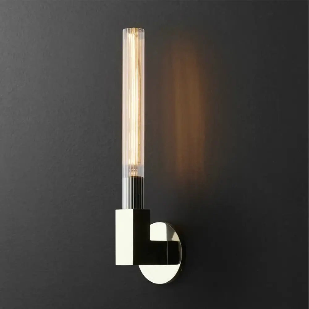 Applique murale trasparente elegante minimalista luminosa.