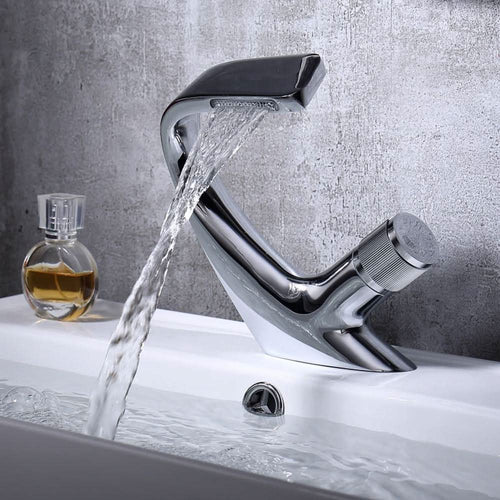 AQUACASCADE – Miscelatore per Lavabo a Cascata di Lusso per Bagni Moderni