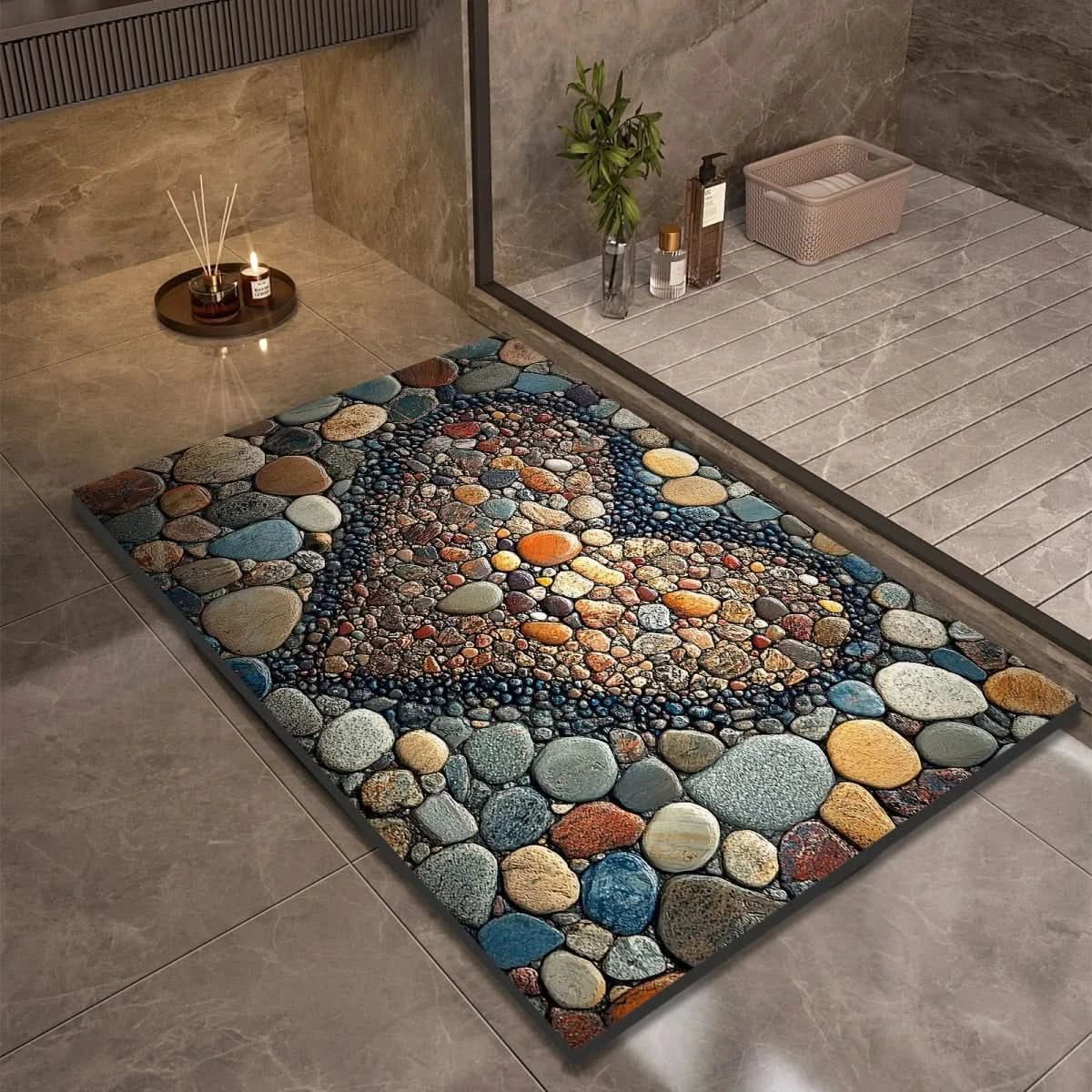 TAPPETINO DA BAGNO AQUASOFT – Tappetino in Diatomite per Sicurezza e Comfort