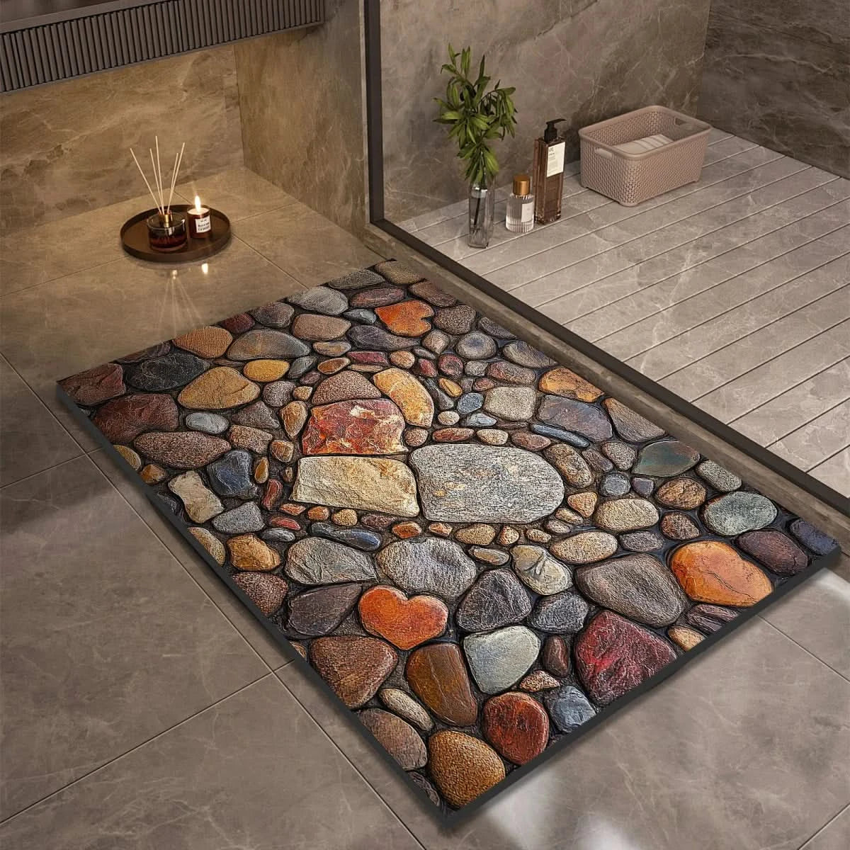 TAPPETINO DA BAGNO AQUASOFT – Tappetino in Diatomite per Sicurezza e Comfort