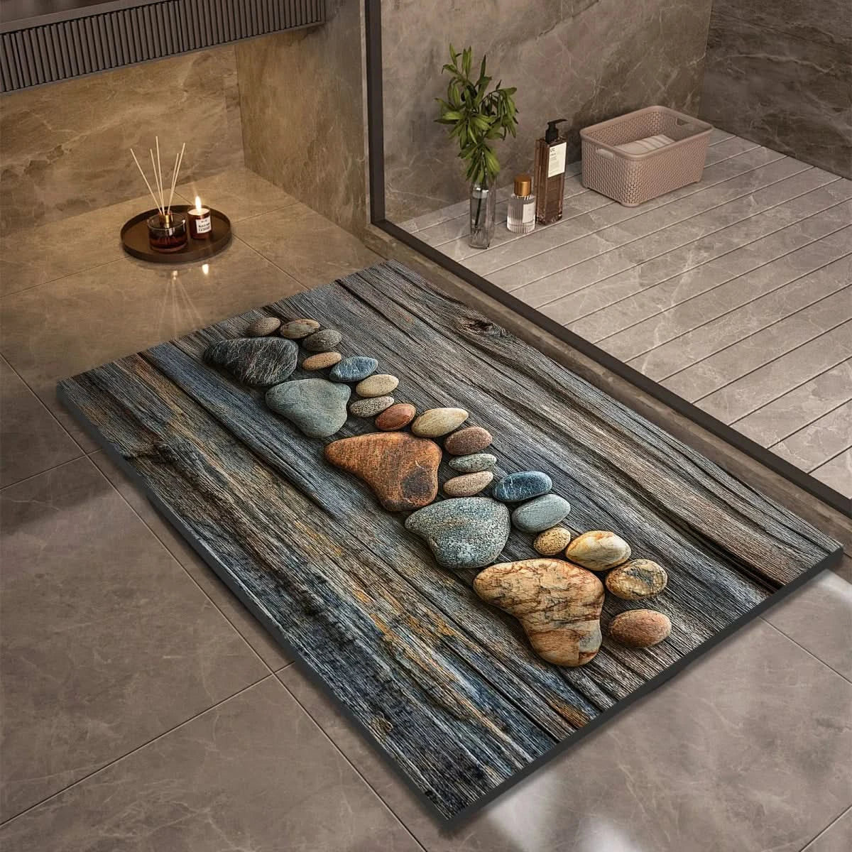 TAPPETINO DA BAGNO AQUASOFT – Tappetino in Diatomite per Sicurezza e Comfort