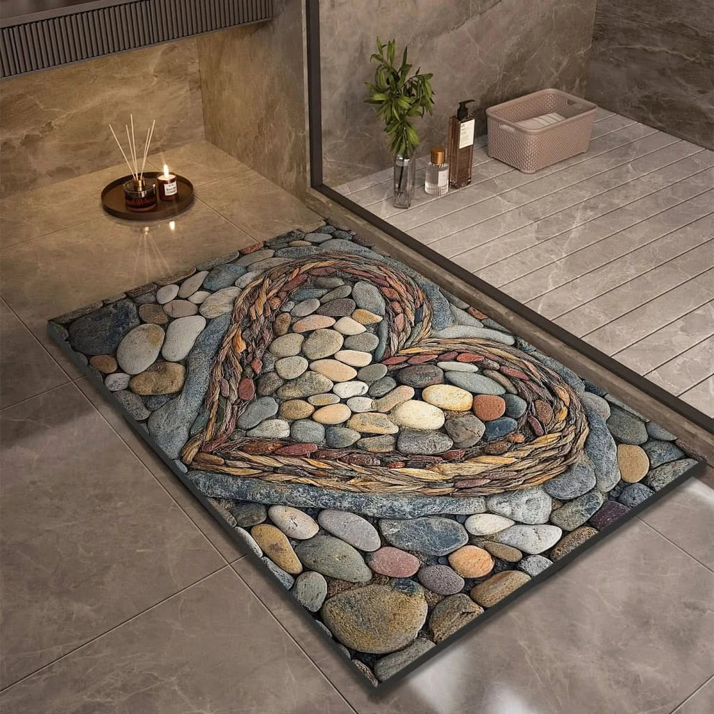TAPPETINO DA BAGNO AQUASOFT – Tappetino in Diatomite per Sicurezza e Comfort