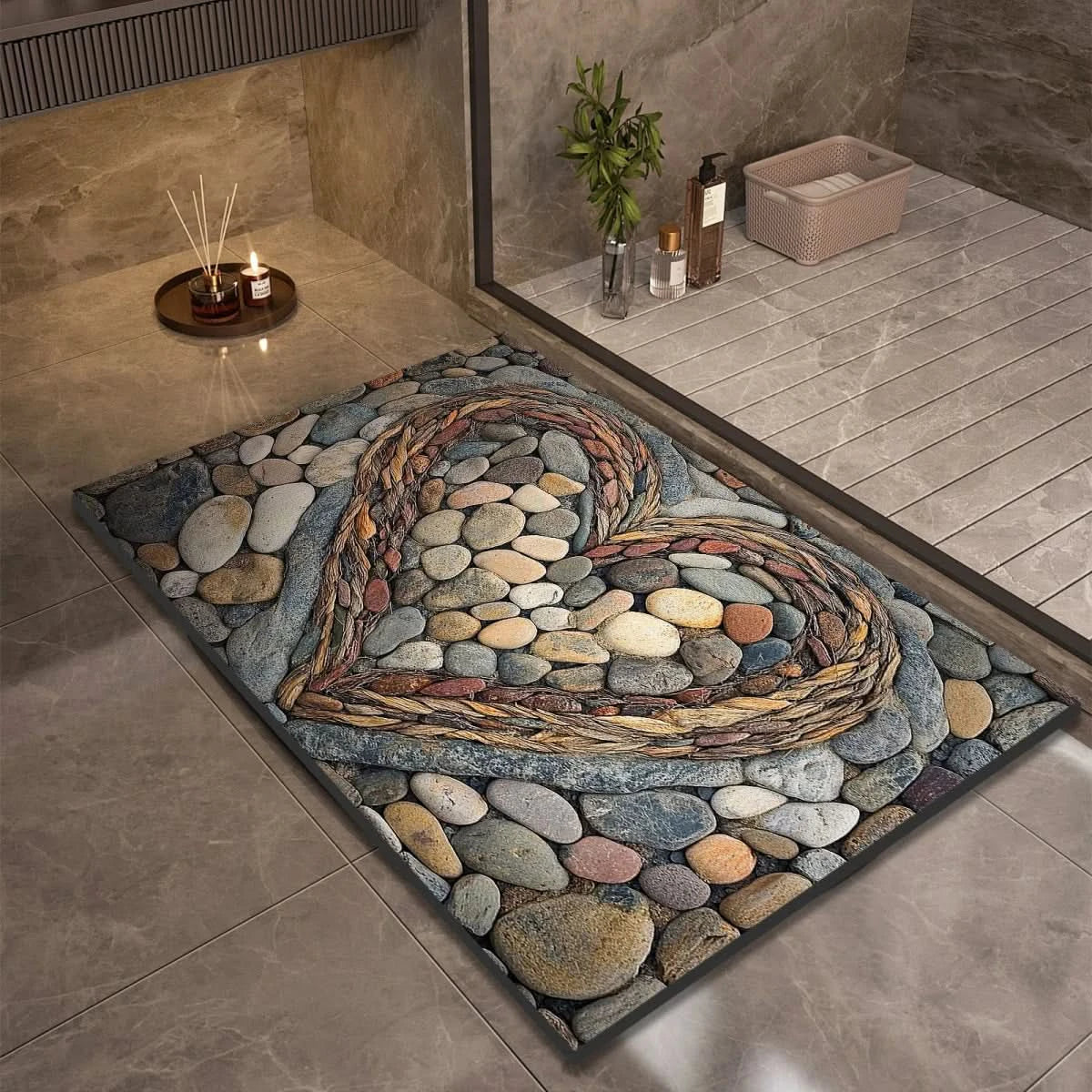 TAPPETINO DA BAGNO AQUASOFT – Tappetino in Diatomite per Sicurezza e Comfort