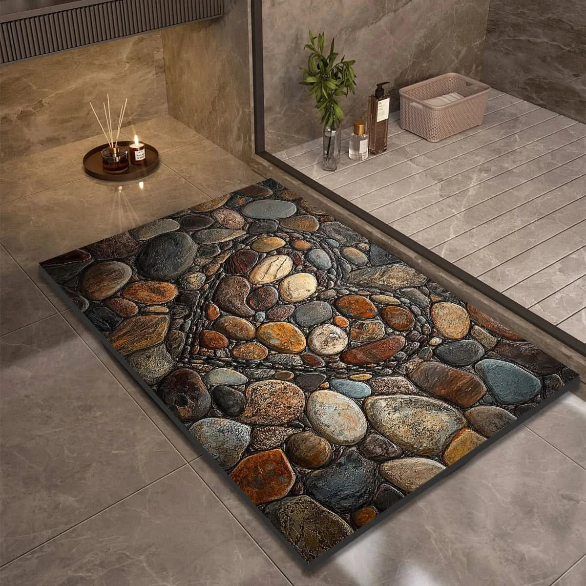 TAPPETINO DA BAGNO AQUASOFT – Tappetino in Diatomite per Sicurezza e Comfort