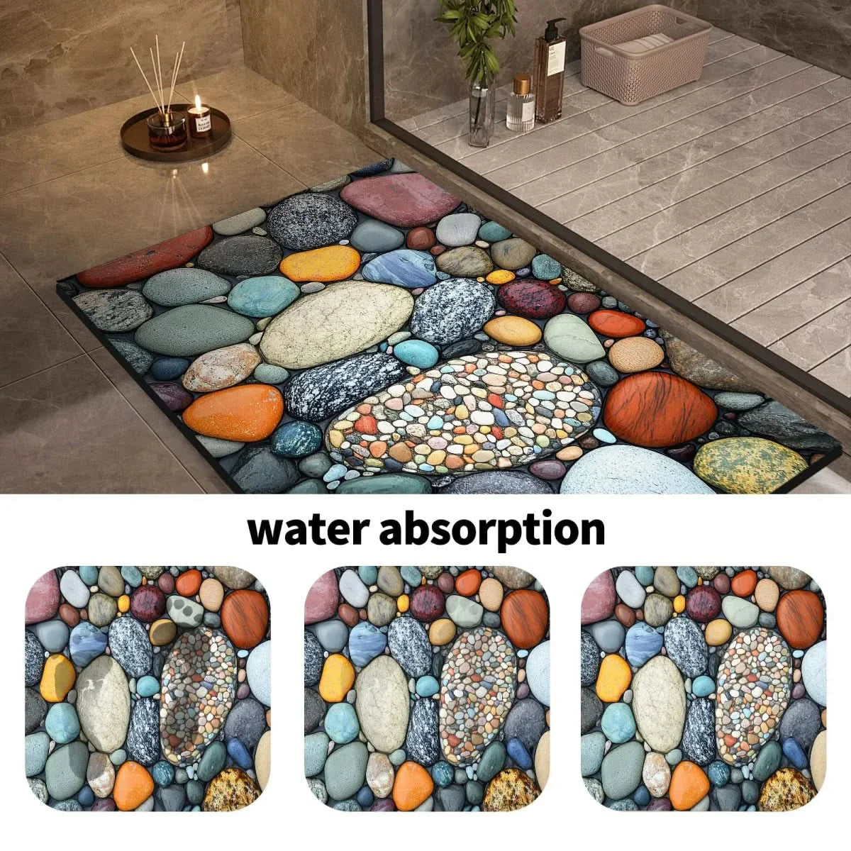 TAPPETINO DA BAGNO AQUASOFT – Tappetino in Diatomite per Sicurezza e Comfort