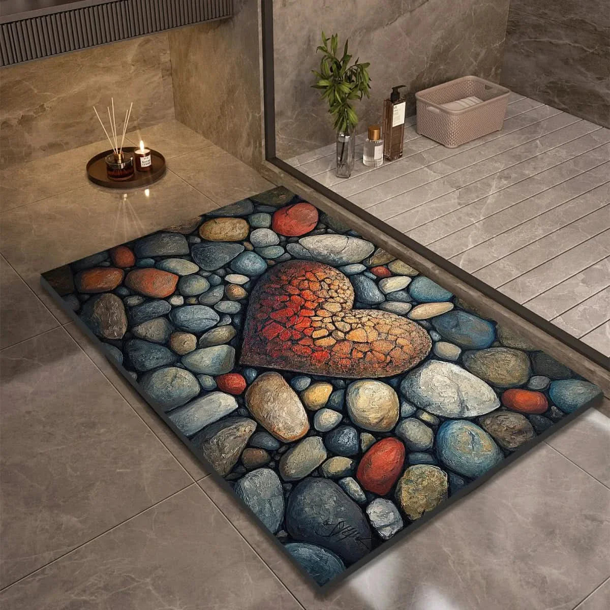 TAPPETINO DA BAGNO AQUASOFT – Tappetino in Diatomite per Sicurezza e Comfort