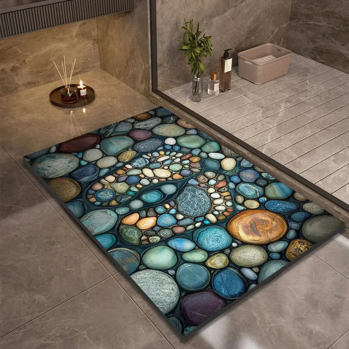 TAPPETINO DA BAGNO AQUASOFT – Tappetino in Diatomite per Sicurezza e Comfort