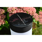 Luci da Giardino a Bollard a Energia Solare in 2 Pezzi con Involucro Cilindrico