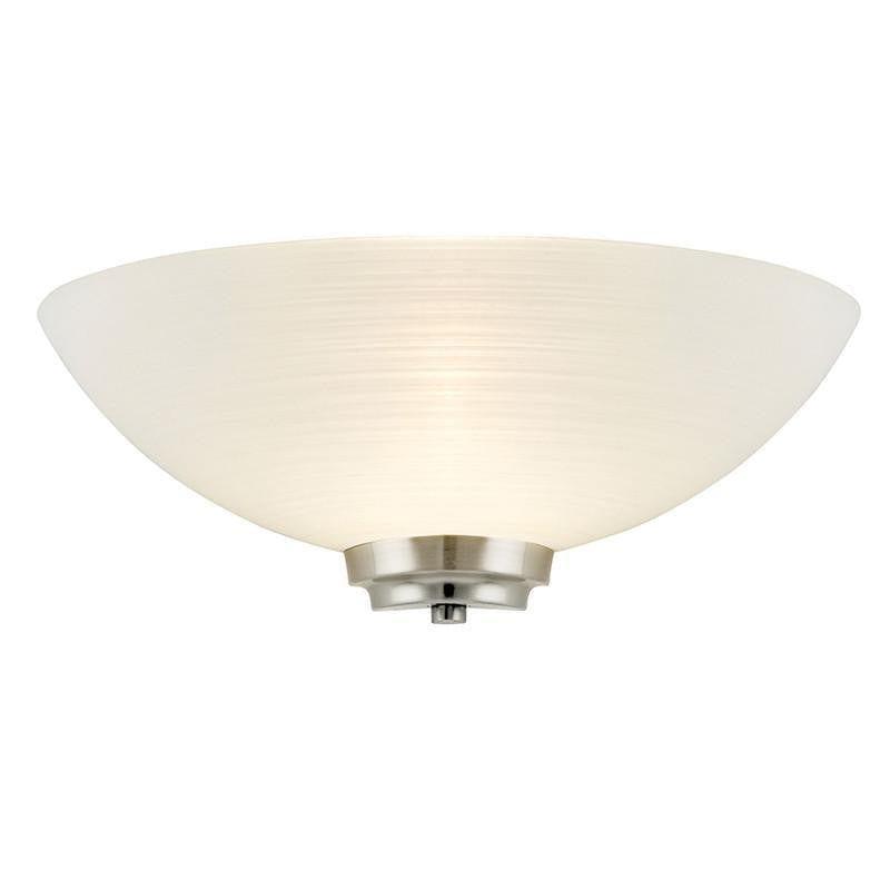 Endon Welles Satin Chrome Uplighter Wall Light