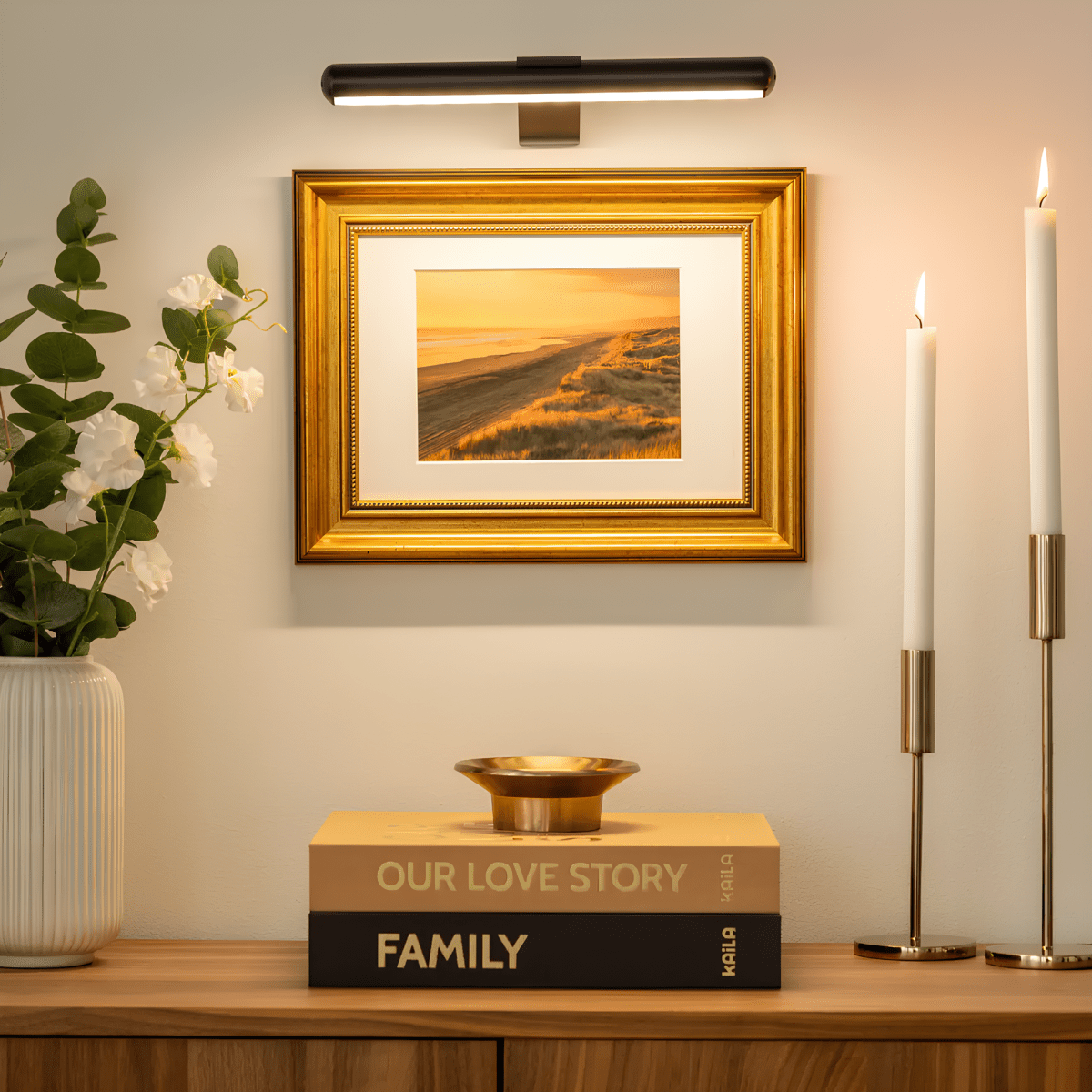 ArtGlow Lampada da Parete LED – Illuminazione Senza Fili per Arte e Decorazione