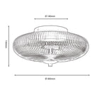 Lampada da soffitto a incasso Ashwell Black per corridoio