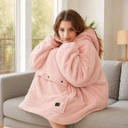 Felpa con Cappuccio Riscaldata USB – Morbida Coperta Elettrica da Indossare per un Comfort Accogliente a Casa