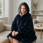 Felpa con Cappuccio Riscaldata USB – Morbida Coperta Elettrica da Indossare per un Comfort Accogliente a Casa