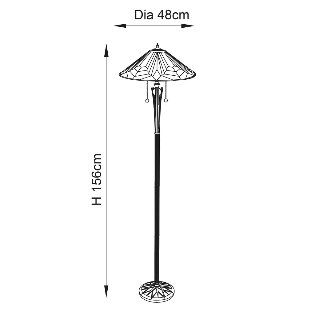 Lampada da Terra Tiffany Astoria Interiors 1900