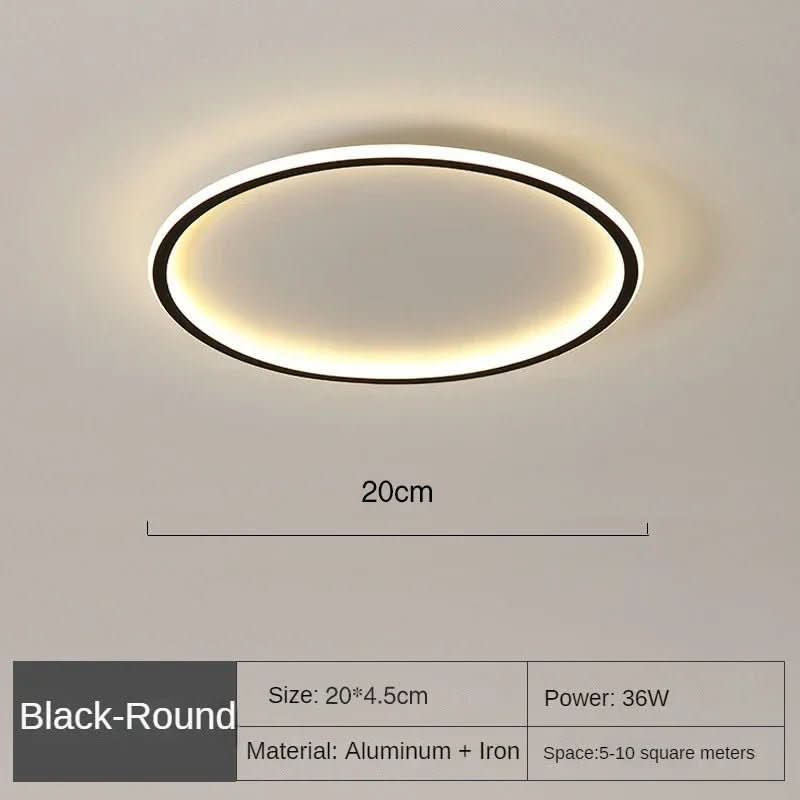 GLOWLITH – Lampada da soffitto LED scandinava per un'illuminazione moderna e senza abbagliamento
