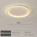 GLOWLITH – Lampada da soffitto LED scandinava per un'illuminazione moderna e senza abbagliamento