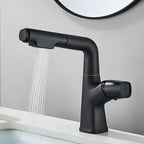 Rubinetto da bagno estraibile per lavabo – Rubinetto monocomando con doccetta estraibile, installazione a foro singolo