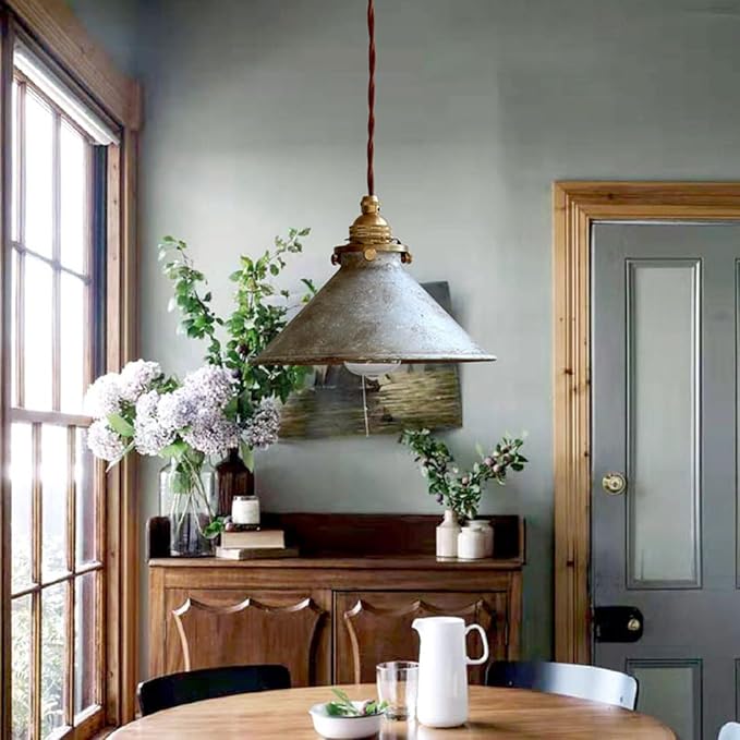 Lampada a Sospensione Industriale Vintage Rustica
