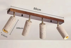 Lampada da soffitto in Travertino
