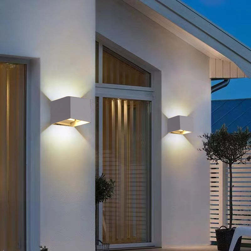 Lampada da Parete Esterna Quadrata Moderna Regolabile LED Nexu