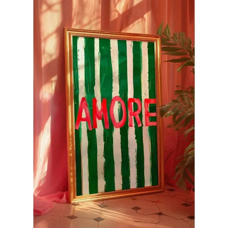 Arte Murale Striata Amore