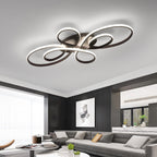 Brisa Moderno LED Multi Anelli Plafoniera, Marrone/Bianco