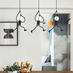 Arisha LED Ferro Speciale Design Uomo Lampada a Sospensione