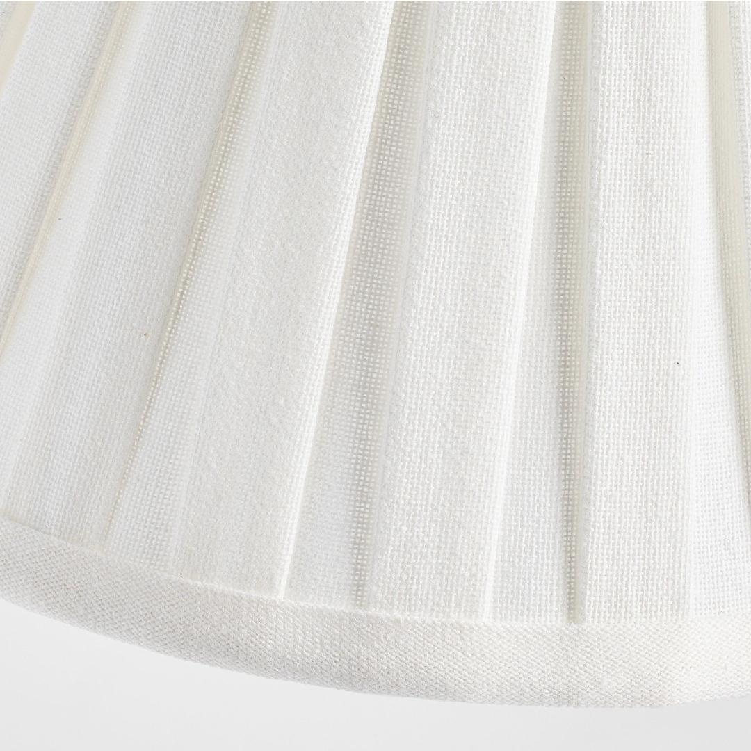 Lampada da Tavolo con Paralume in Lino Ottone