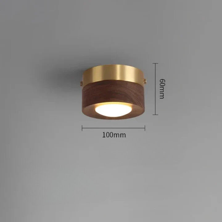 WoodCharm Light - Lampada da soffitto moderna per corridoio