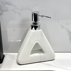 Dispenser di Sapone in Ceramica – Elegante e di Alta Qualità | Ricaricabile per Sapone Liquido e Gel Doccia in Bagno