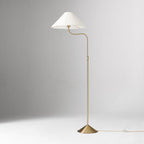 Lampada da Terra con Paralume in Lino Lieve per Soggiorni Moderni