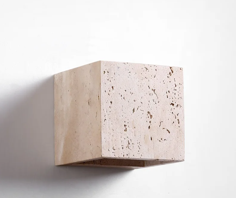 StoneBloc Lampada da Parete Esterna – Lampada da Parete in Aspetto Pietra Naturale per Giardino, Corridoio & Bagno