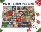 PuzzleJoy Calendario dell'Avvento Puzzle | Unico puzzle da 1000 pezzi per divertimento quotidiano!
